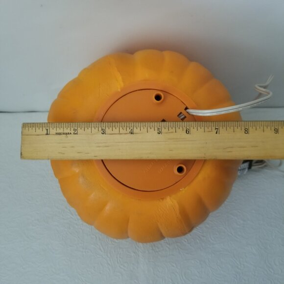 Vintage Gemmy Industries Electric Lighted Smiling Pumpkin Jack-O-Lantern 8.25" - Picture 11 of 11